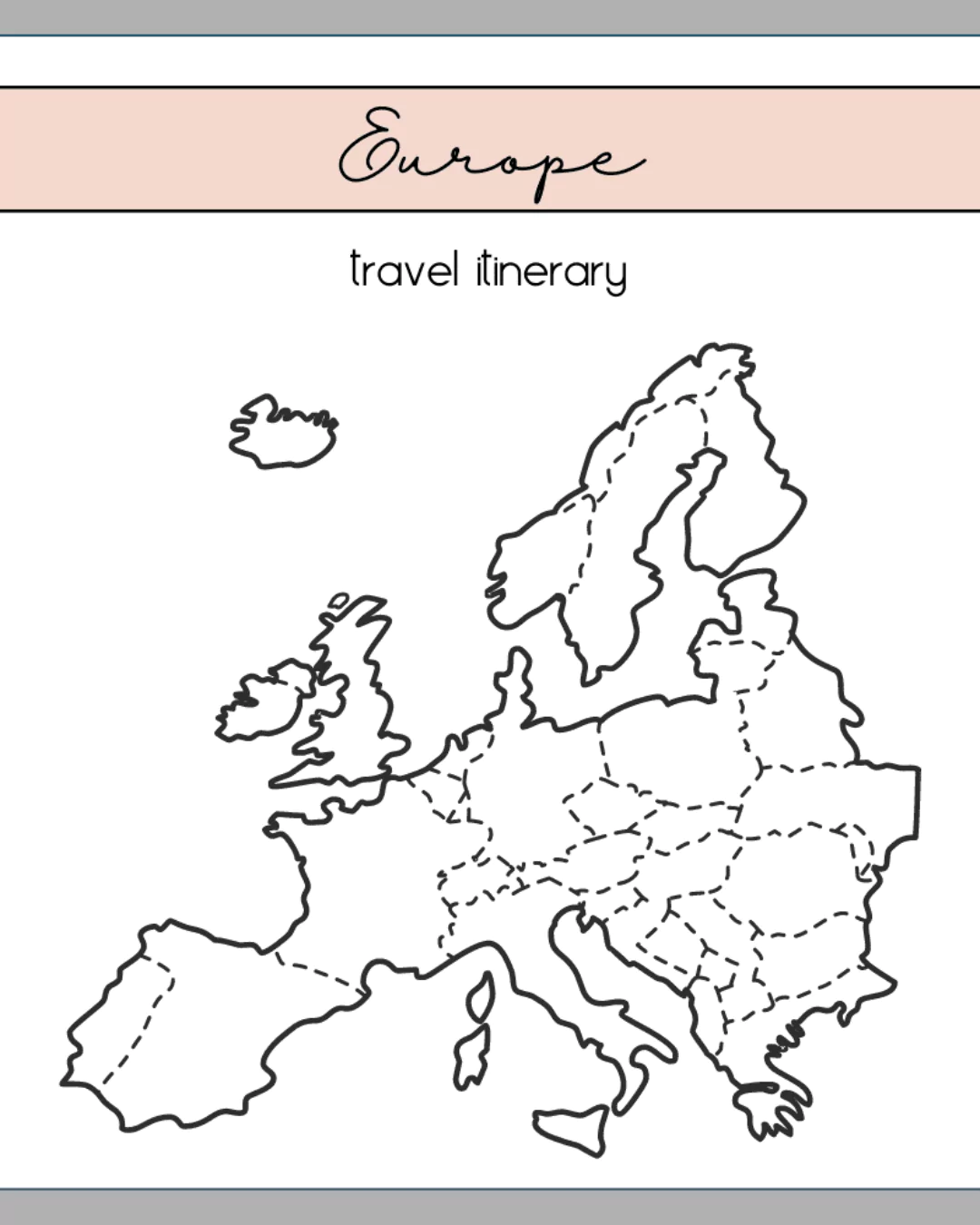 European Tour Itinerary