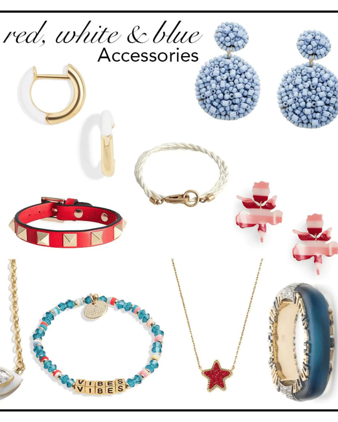 Red, White and Blue Accessories
