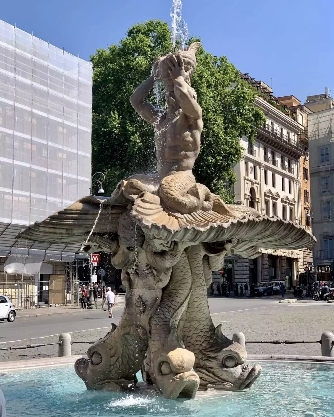 Historic Centre of Rome Fontana del Tritone by Gian Lorenzo Bernini