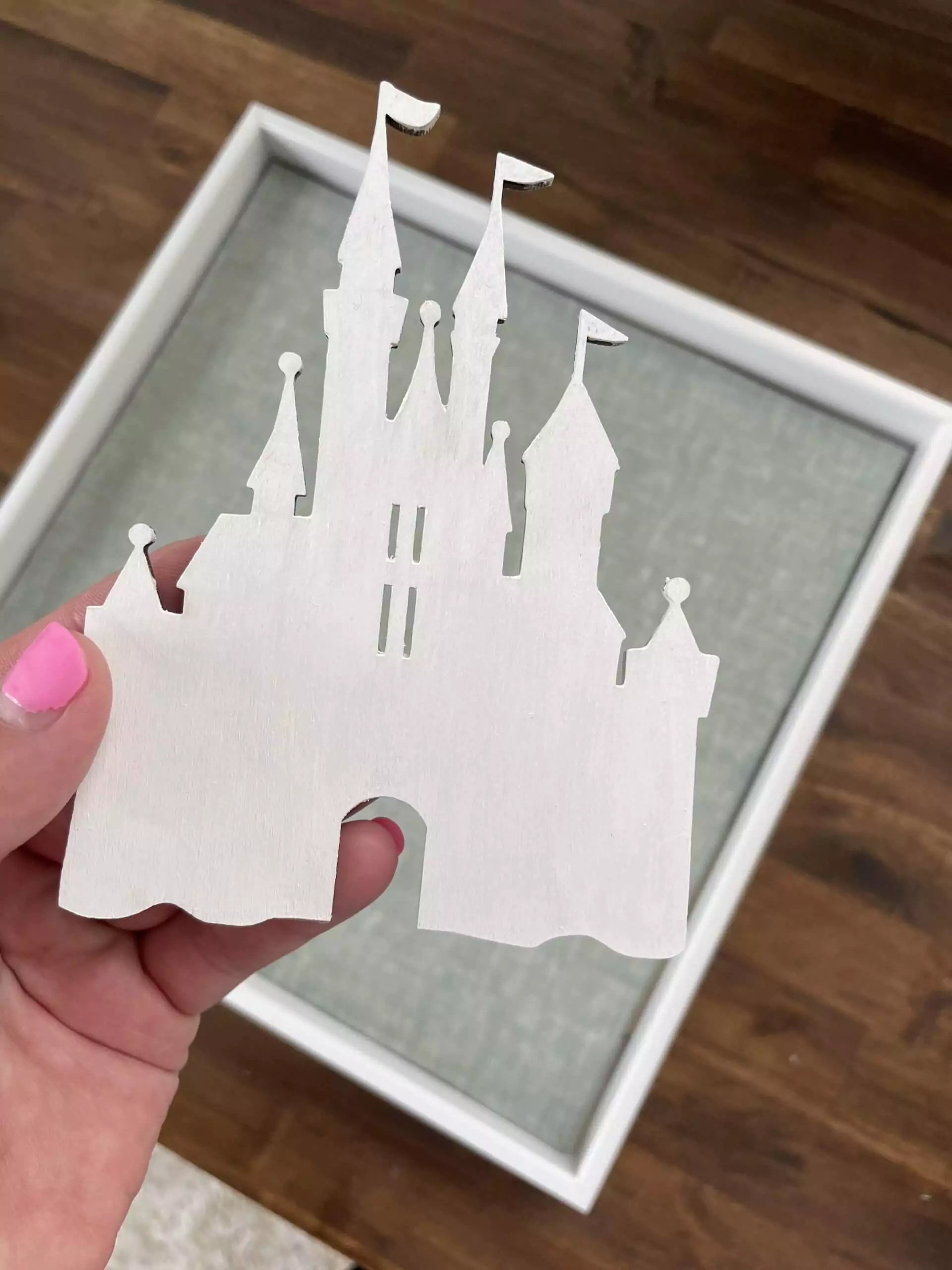 Disney Margic Kingdom Castle Wooden Cutout