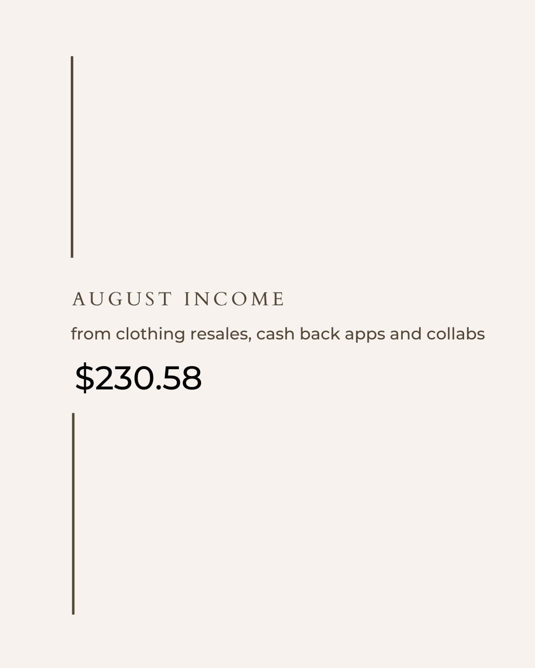 August 2022 Side Hustle Income