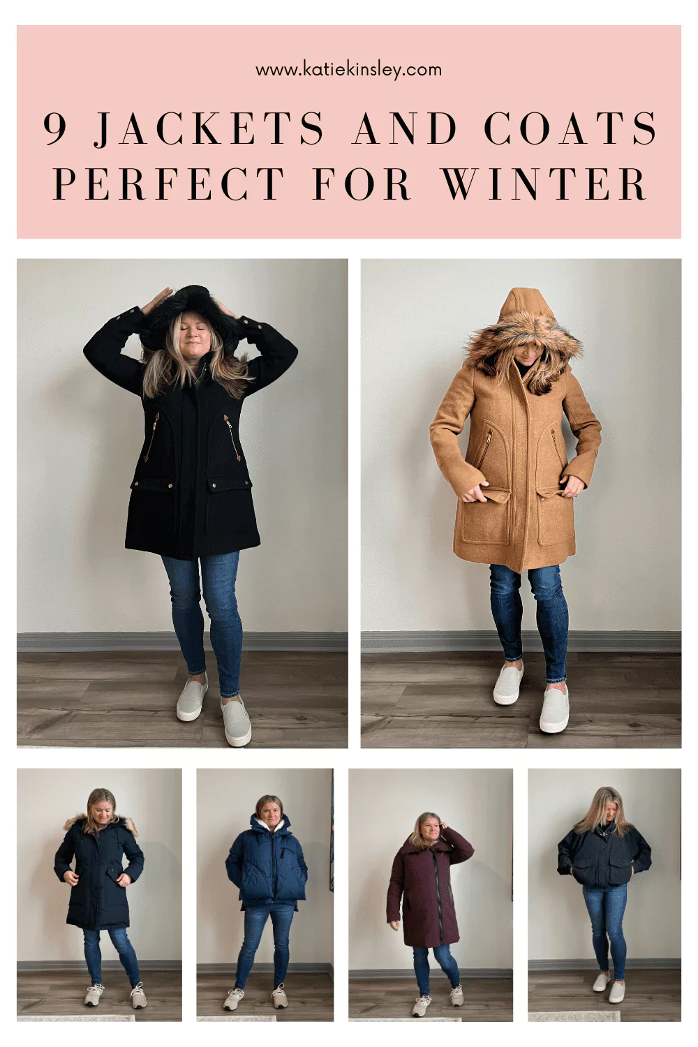 9 Jackets and Coats Perfect For Winter Katie Kinsley Pinterest Pin
