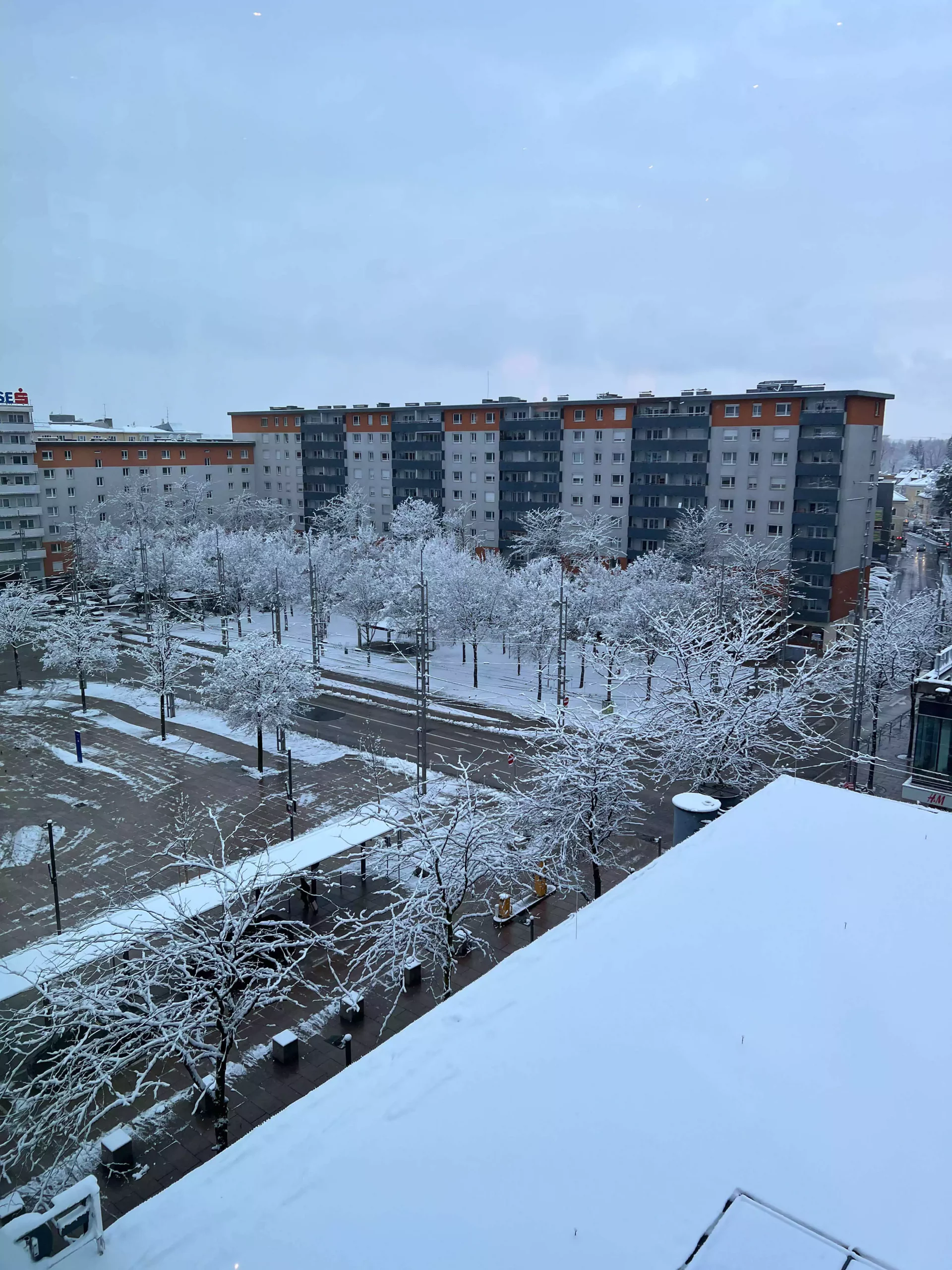 Salzburg snowy morning
