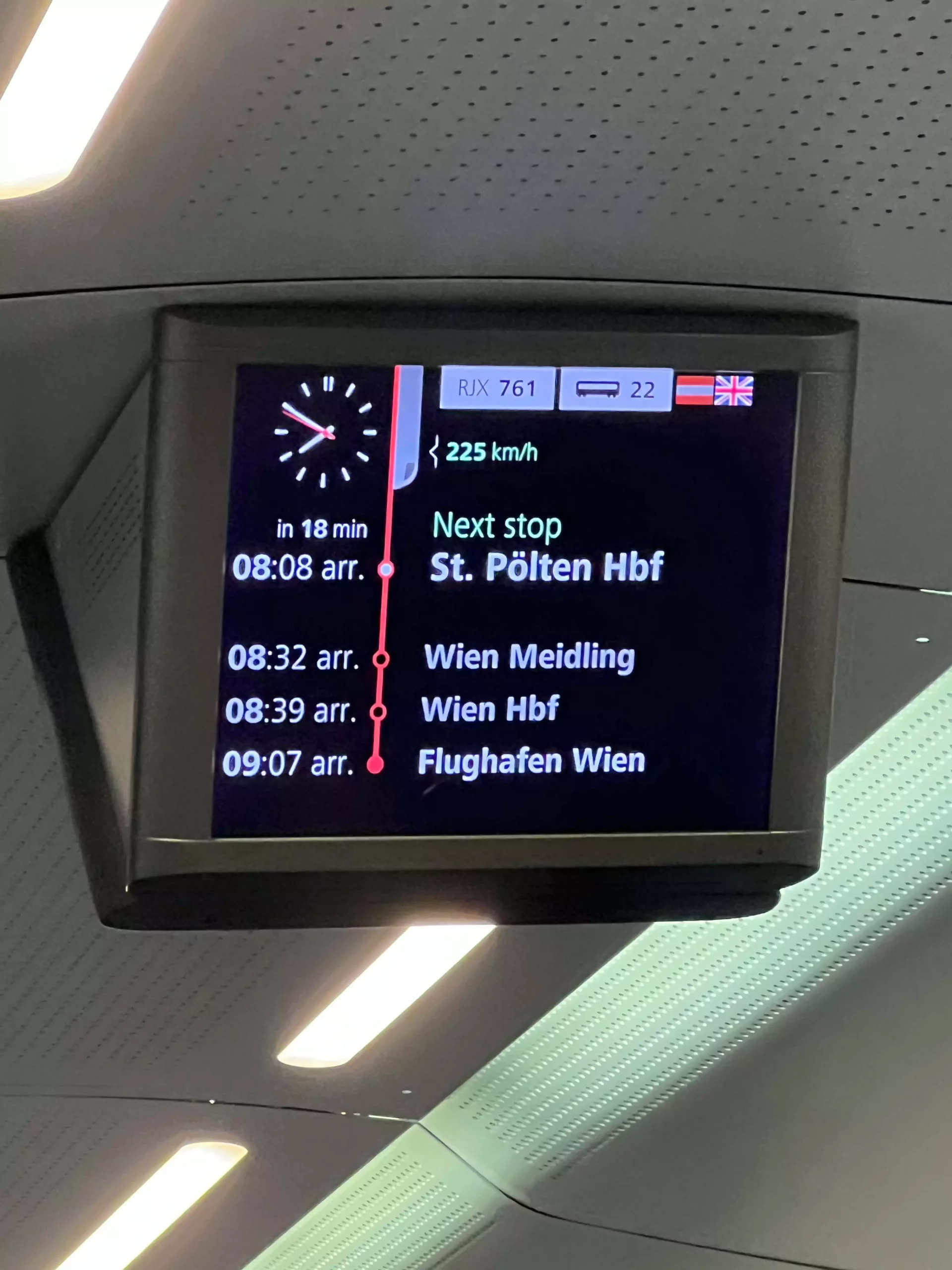 train from Vienna to Salzburg