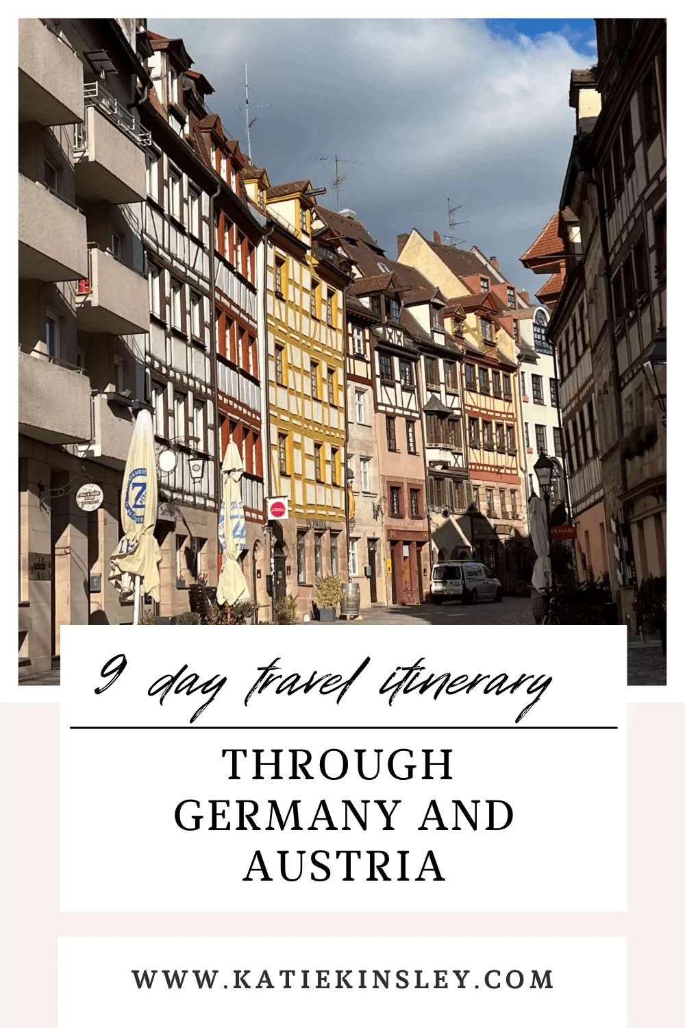 9 Day Travel Itinerary Through Germany and Austria Pin