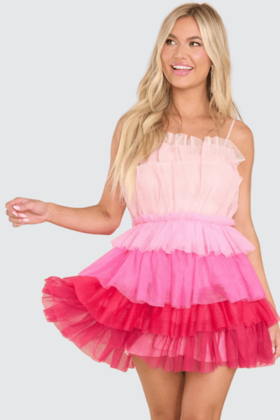 A Ballad Of Love Pink Multi Dress
