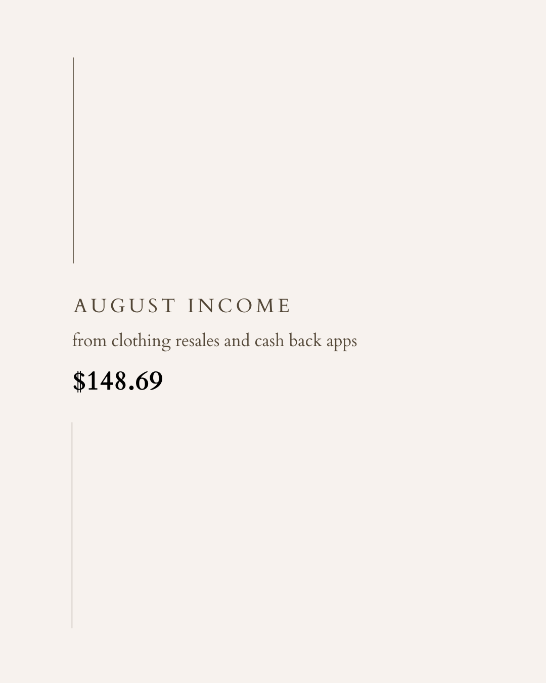 August 2023 Side Hustle Income