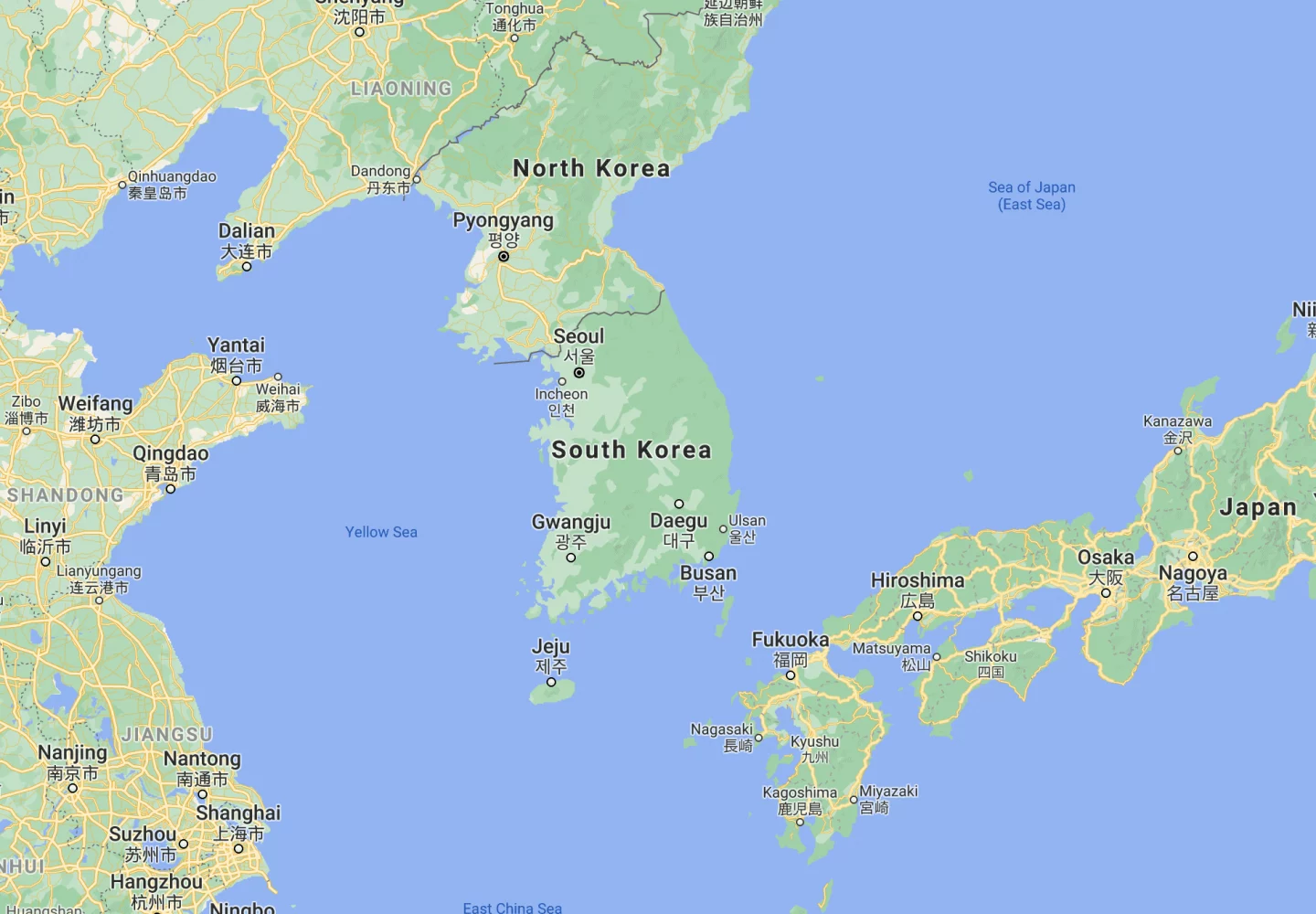 South Korea Map
