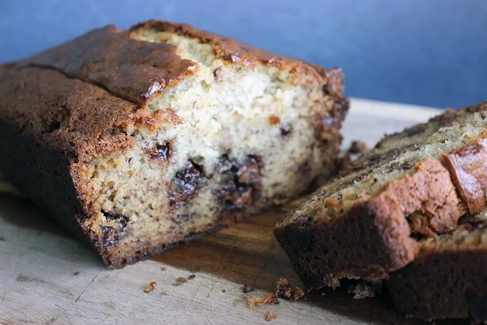 chocolate chip banana bread 1