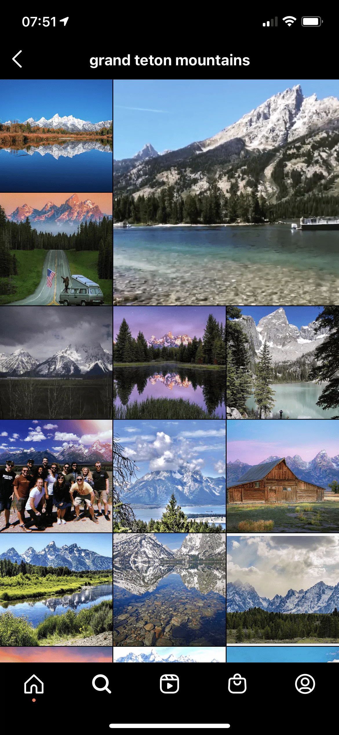 Instagram SEO Search Results for Grand Tetons