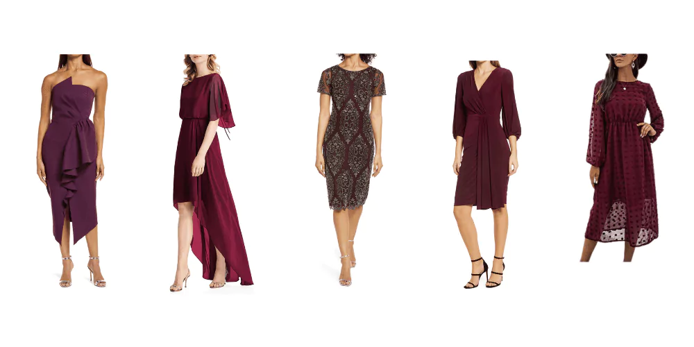 25 Best Fall Wedding Guest Dresses To Wear Rich Wine Wedding Guest Dresses