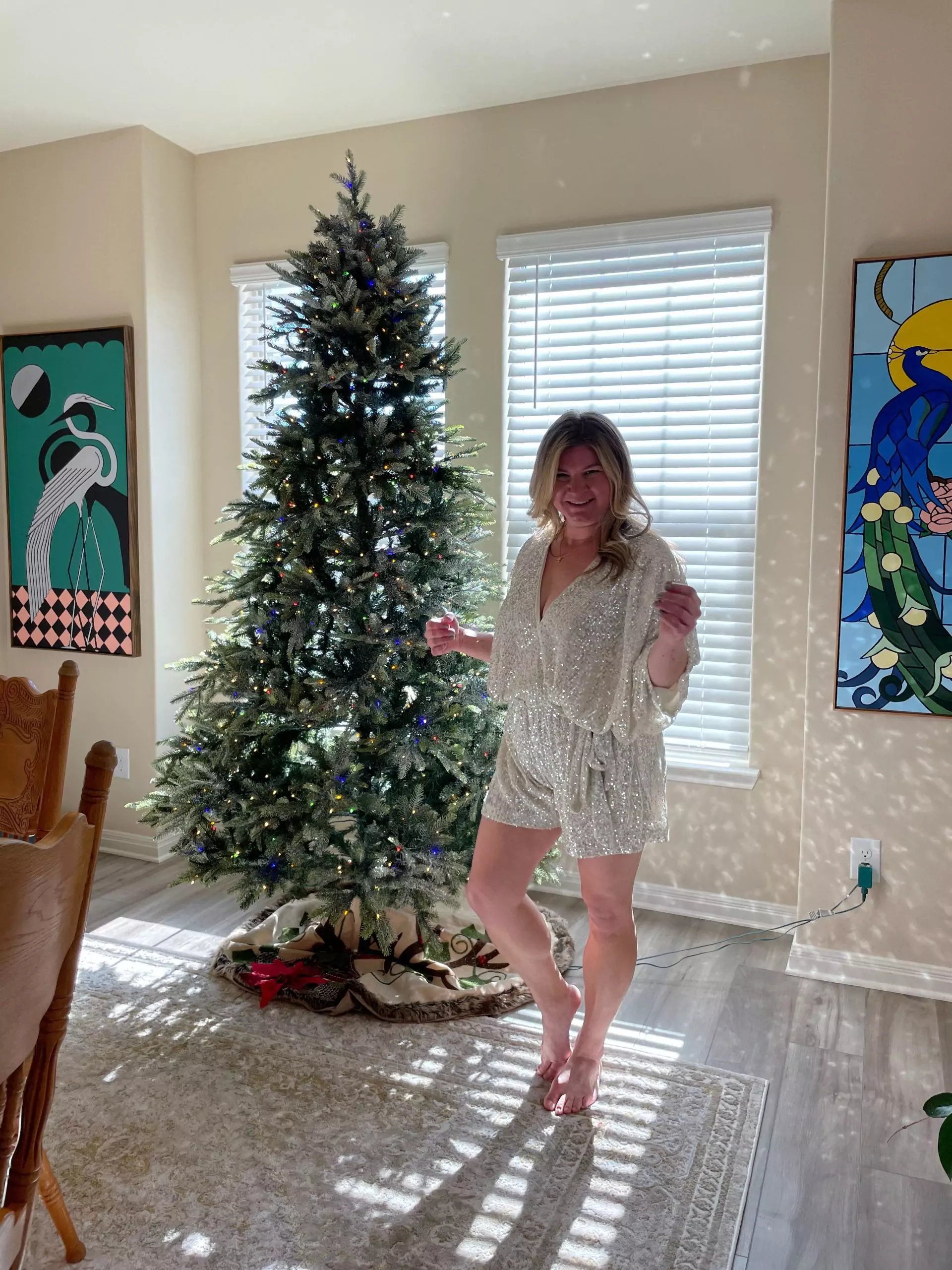 No Other Way Champagne Sequin Romper