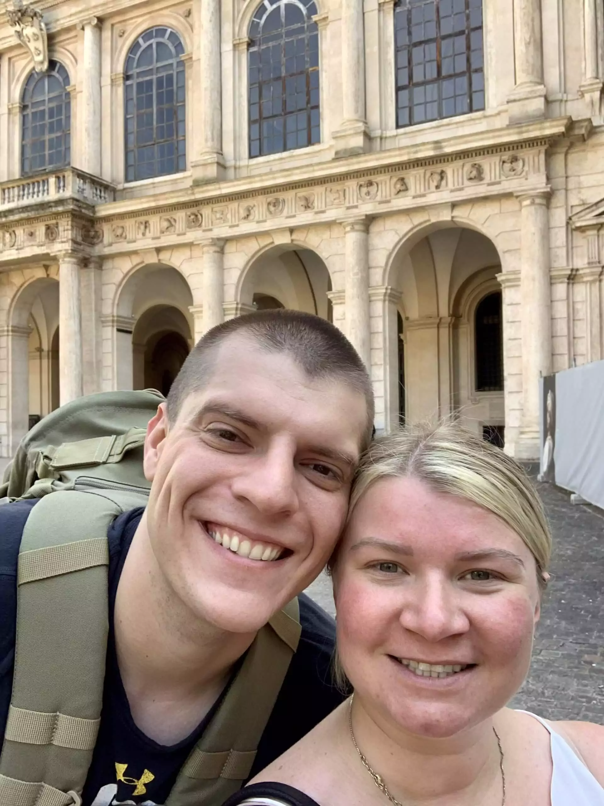 Zack and Katie in Rome Italy
