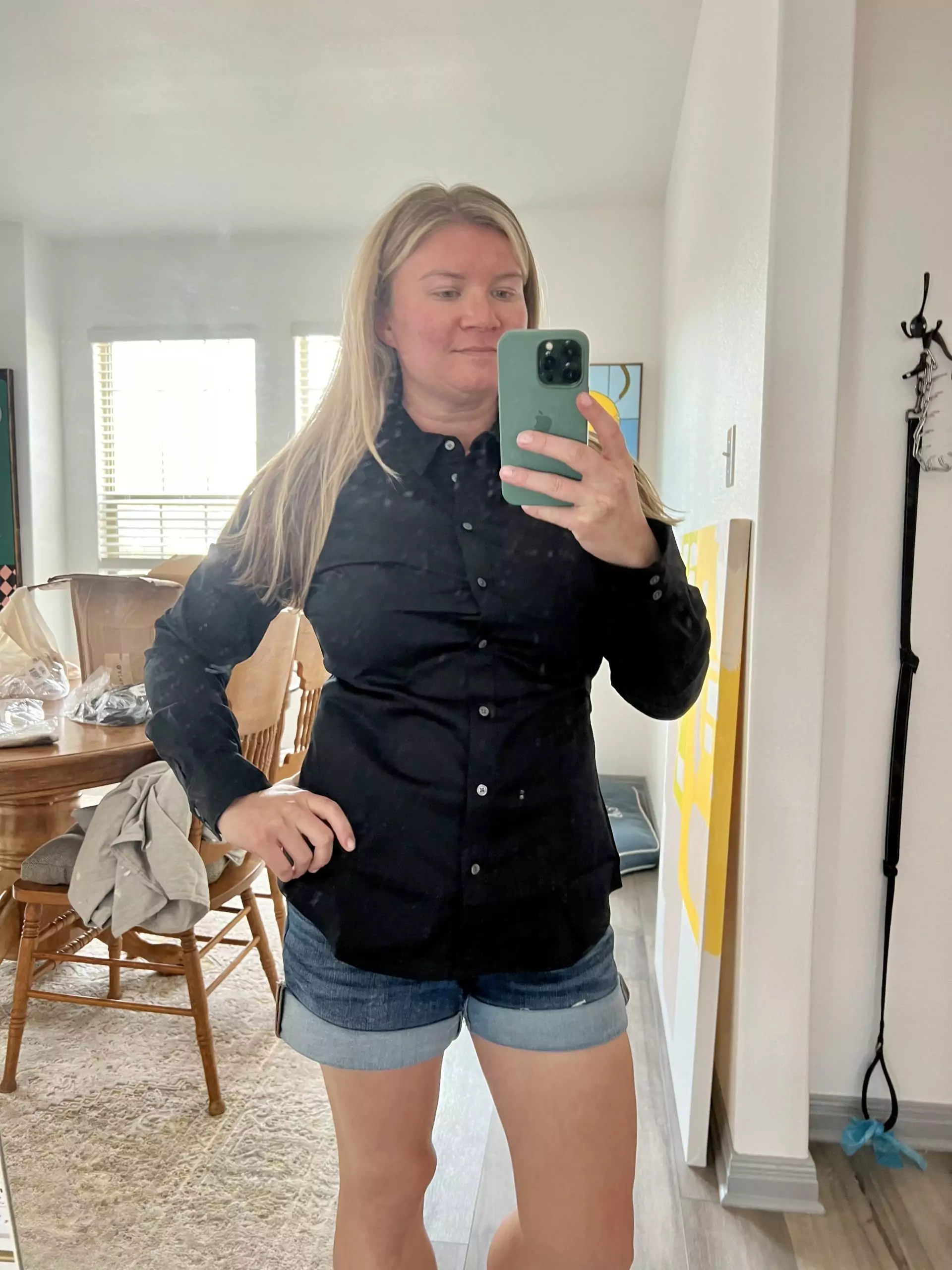 Banana Republic Black Fitted Top