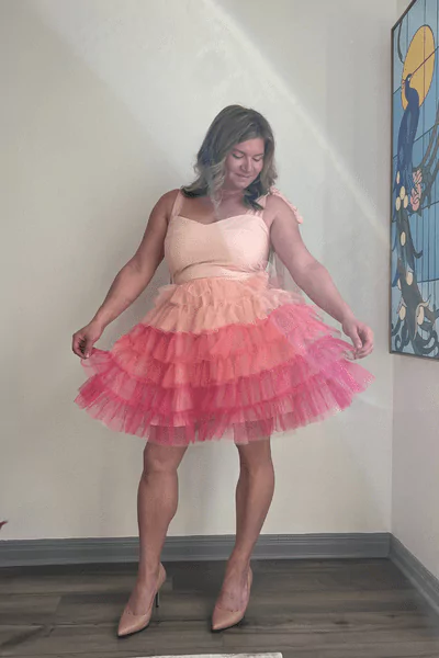 Red Dress Chic Little Thing Pink Multi Dress
