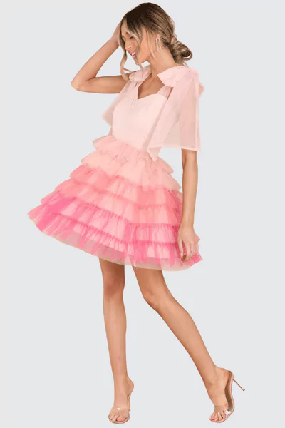 Red Dress Chic Little Thing Pink Multi Dress