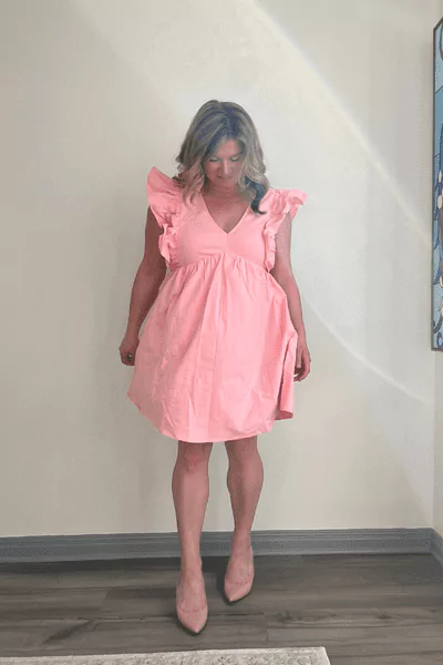 Red Dress Plain And Simple Light Pink Dress