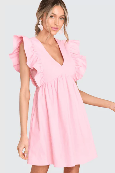 Red Dress Plain And Simple Light Pink Dress