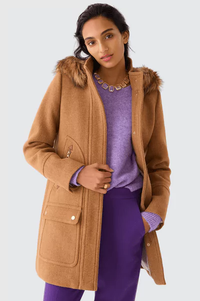 New chateau parka in Italian stadium-cloth