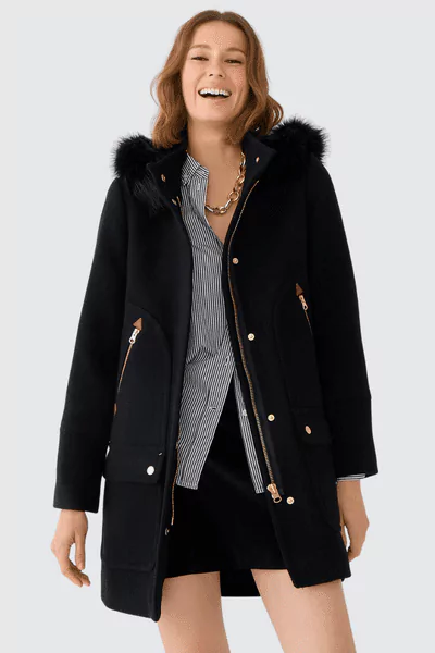 New chateau parka in Italian stadium-cloth