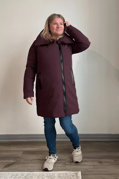 Sam Edelman Asymmetric Zip Water Repellent Parka