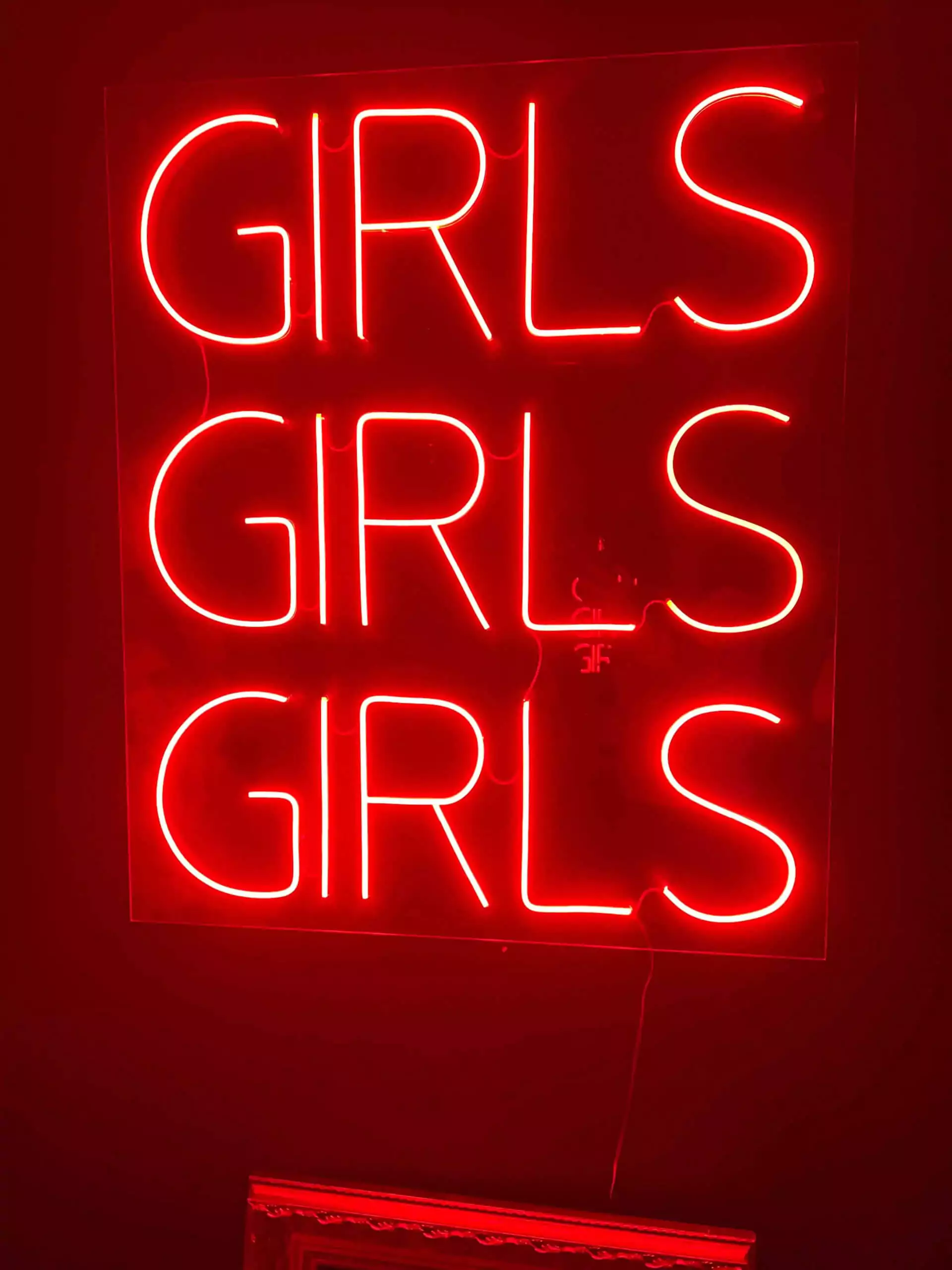 Girls Girls Girls laser sign