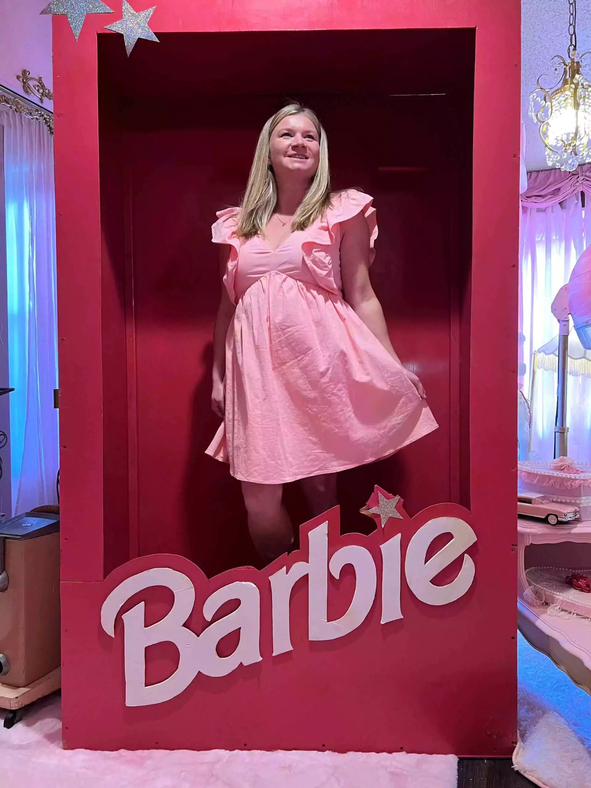 Katie in barbie box
