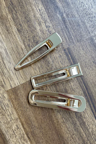 Metallic Barrette Set