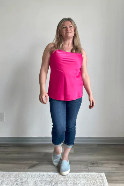Satin Cowl Neck Cami
