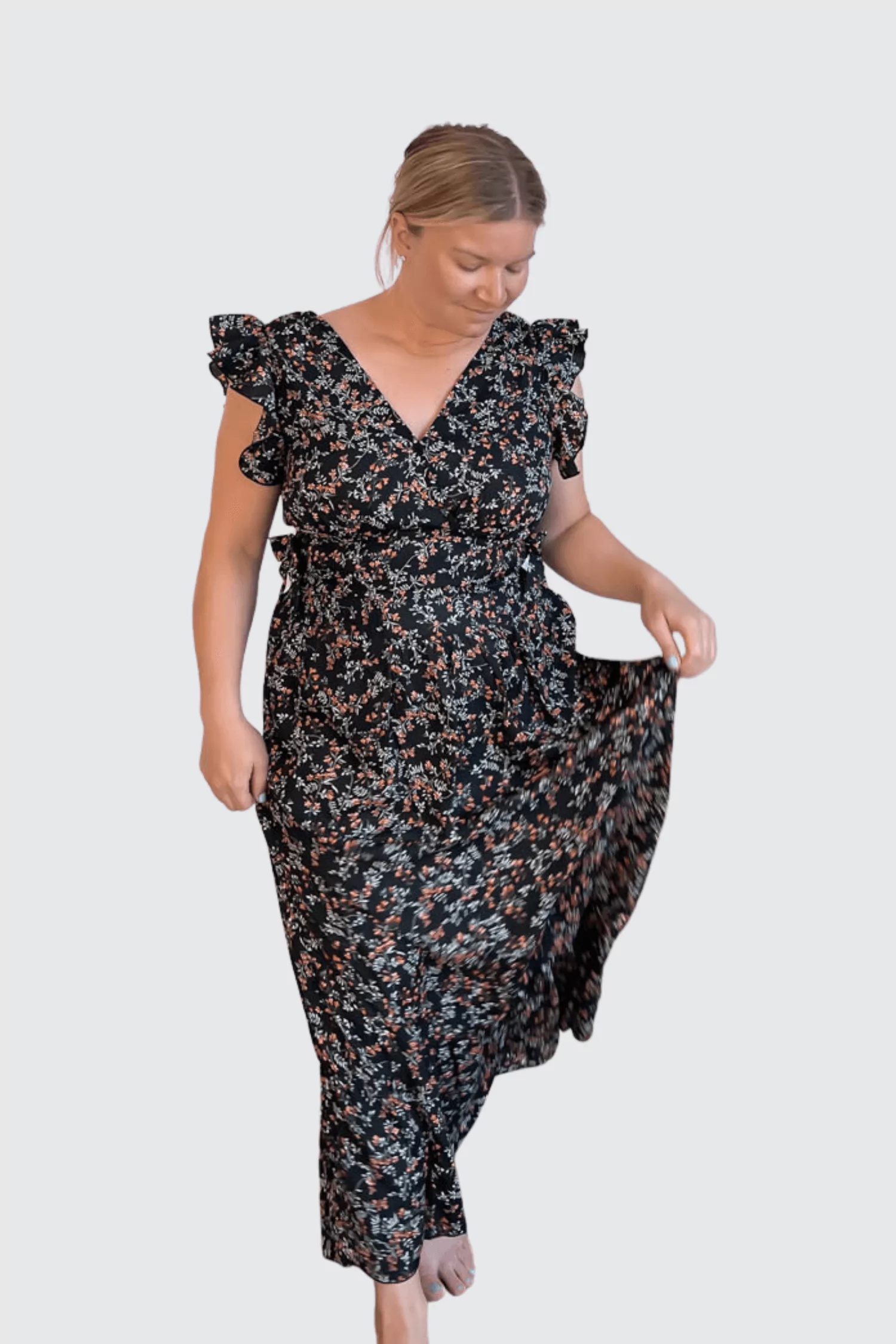 Dokotoo Women's 2 Piece Outfits Floral Boho Dress