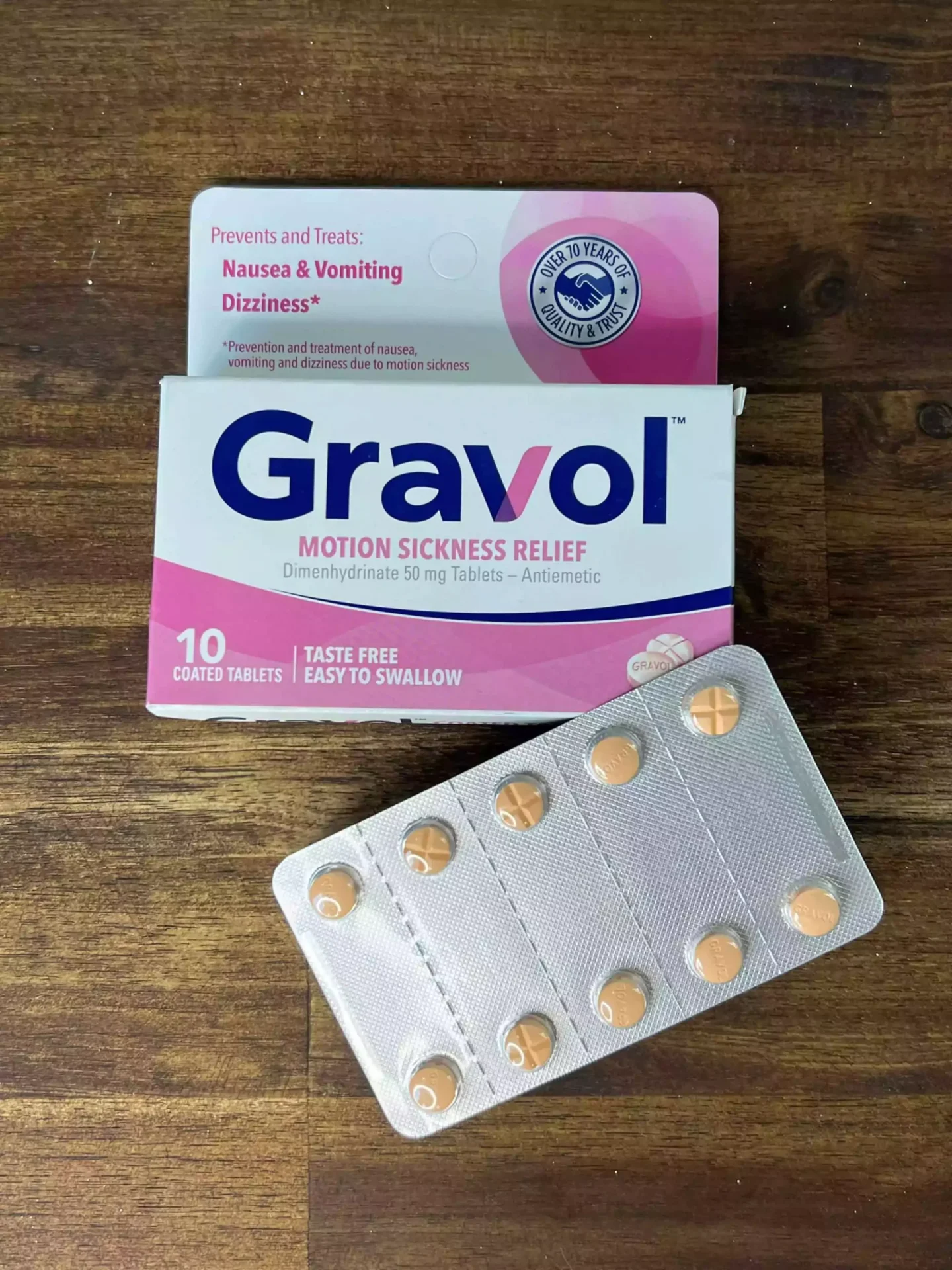 gravol motion sickness relief