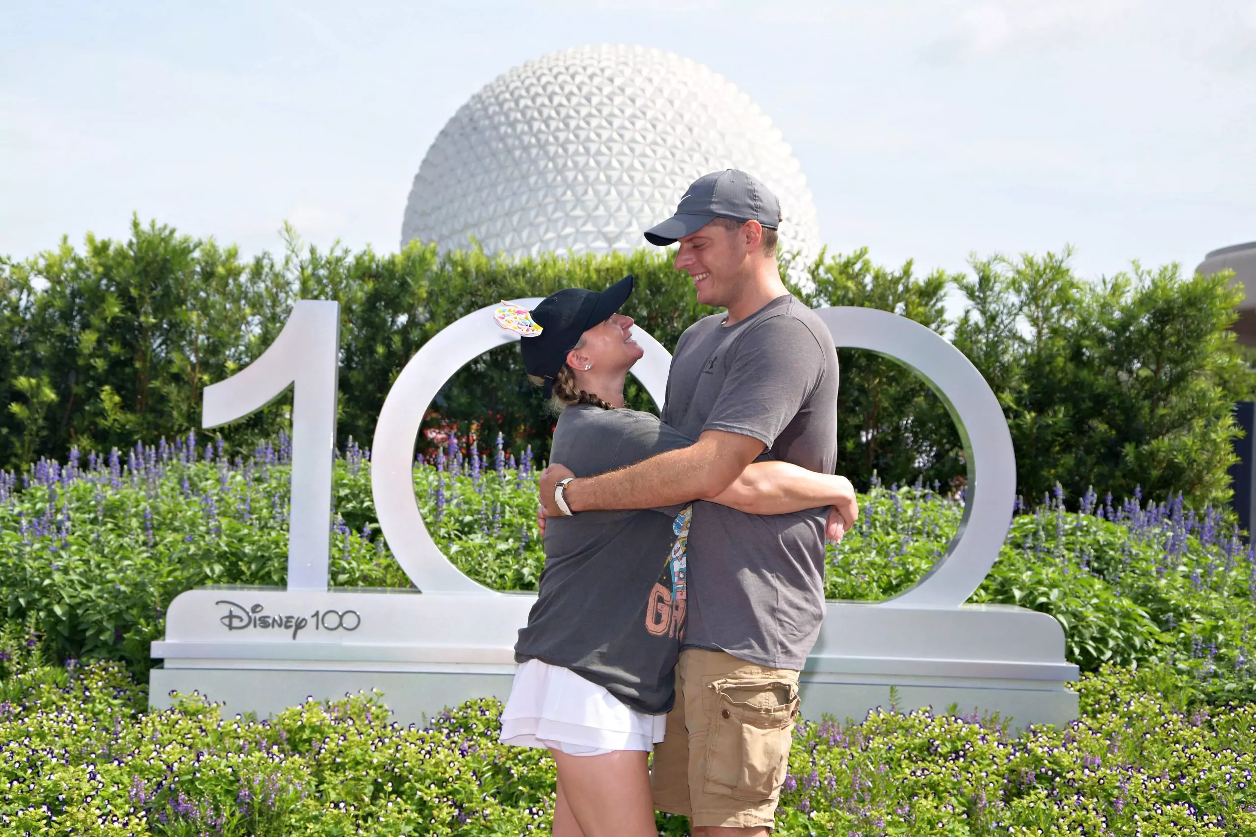 Katie and Zack at Epcot 100 Anniversary
