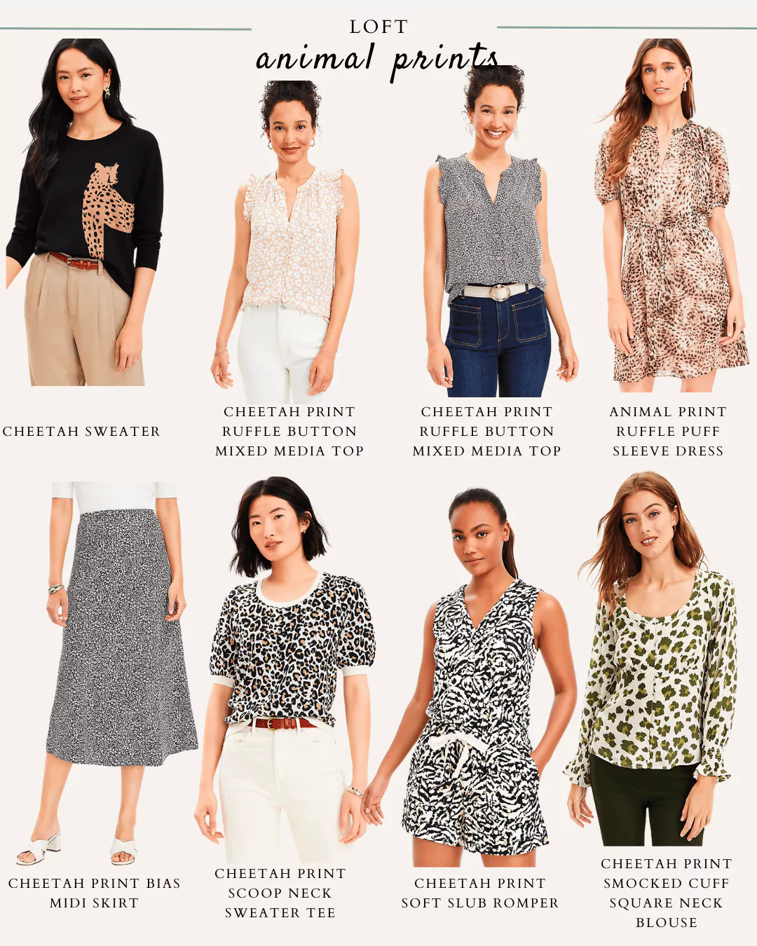 Loft animal prints