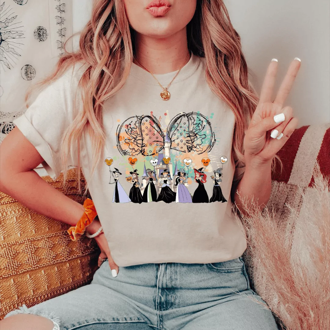 Halloween Disney World Shirts - disney princesses