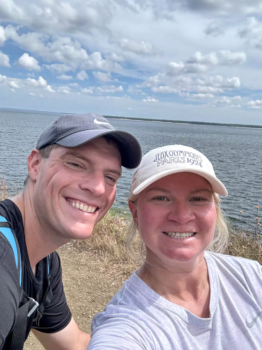 Katie and Zack at Lover's Leap over Lake Texoma