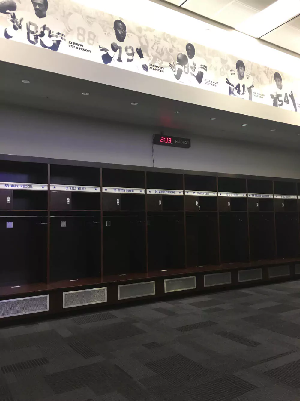 Texas Arlington AT&T Stadium Cowboys Locker Room
