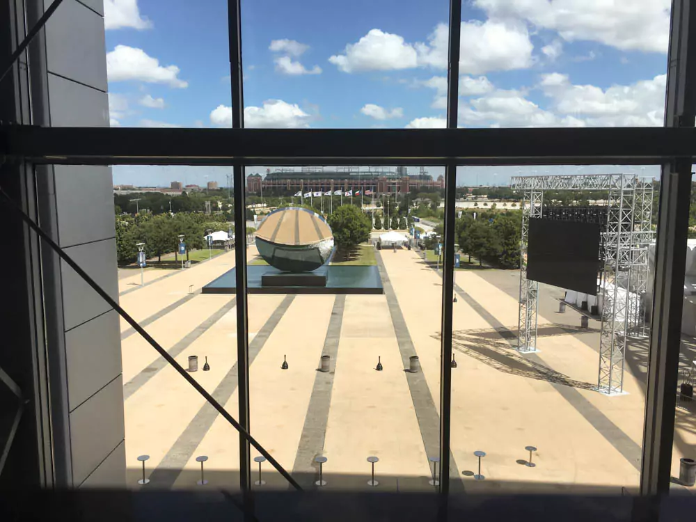 Texas Arlington AT&T Stadium View of Globe Life Park