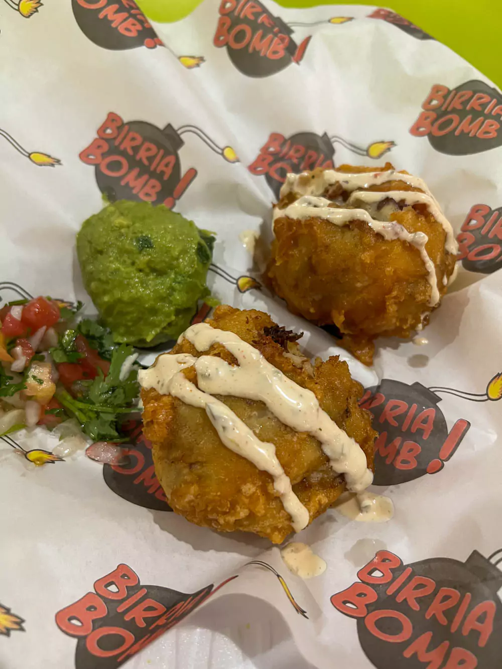 Texas State Fair Big Tex Choice Award Savory Semifinalist Deep Fried Birria Bomb
