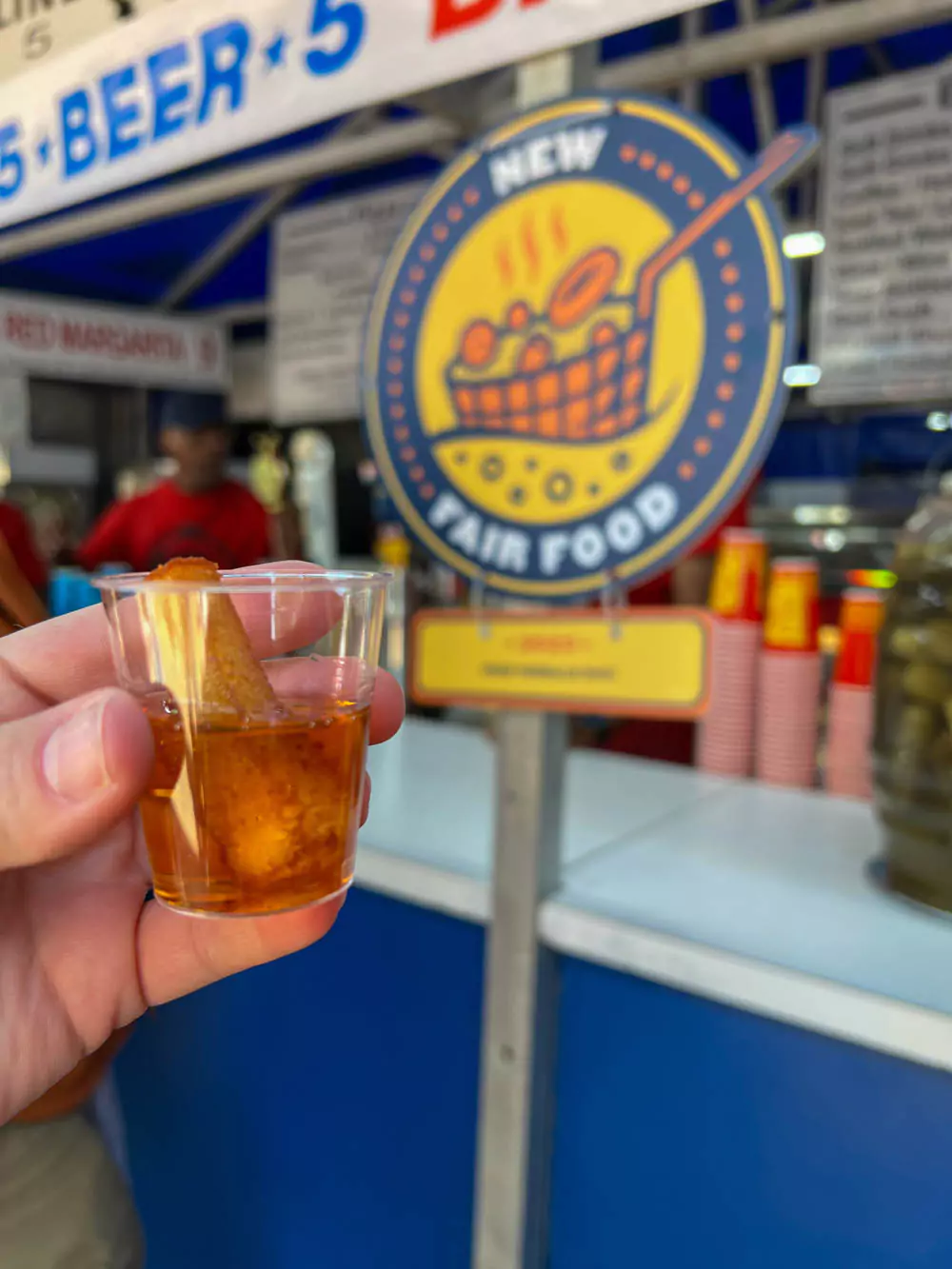 Texas State Fair Big Tex Choice Award Sweet Semifinalist Fried Fireball Shot