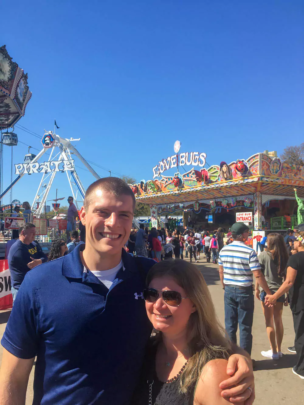 Katie and Zack on the Midway at State Fair of Texas