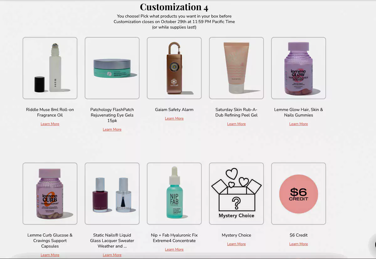 FabFitFun Winter 2024 Box Review FabFitFun Winter 2024 Box Review Customization 4