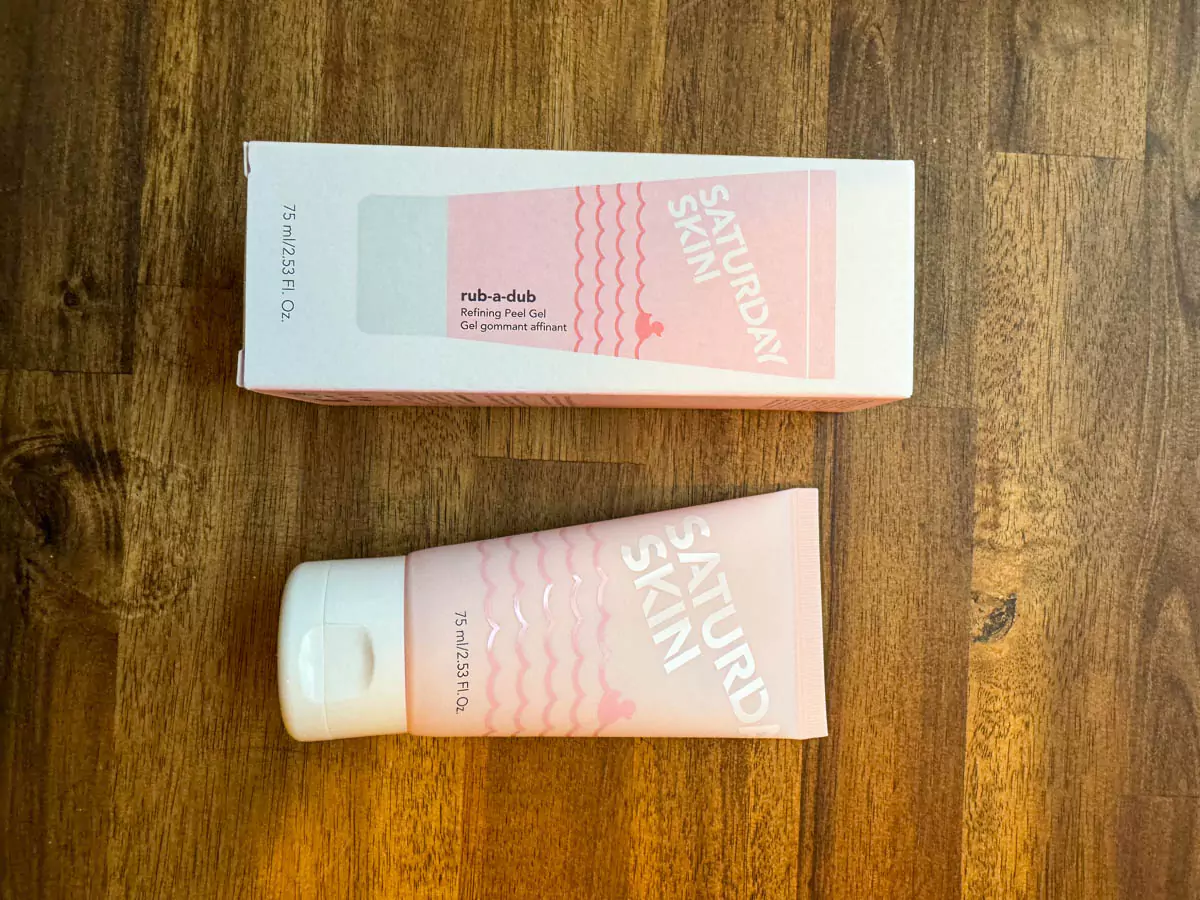 FabFitFun Winter 2024 Box Review Saturday Skin Rub-A-Dub Refining Peel Gel