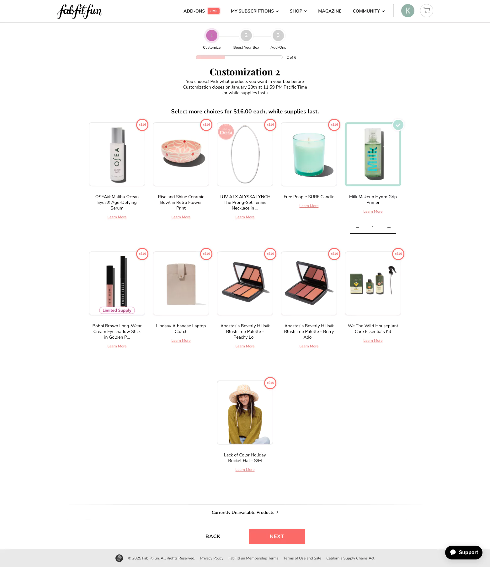 FabFitFun Spring 2025 Box Review Fabfitfun Spring 2025 Customization
