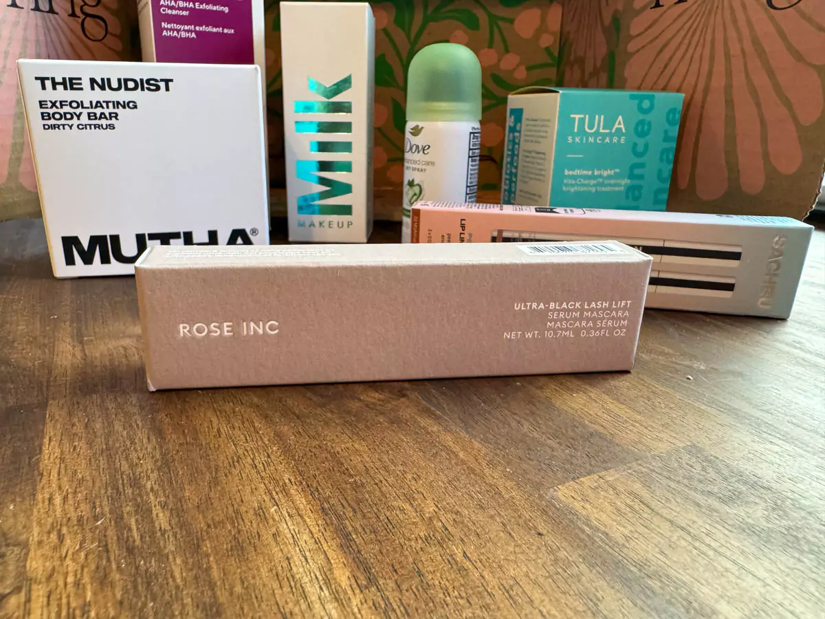 FabFitFun Spring 2025 Box Review Rose Inc Ultra-Black Mascara