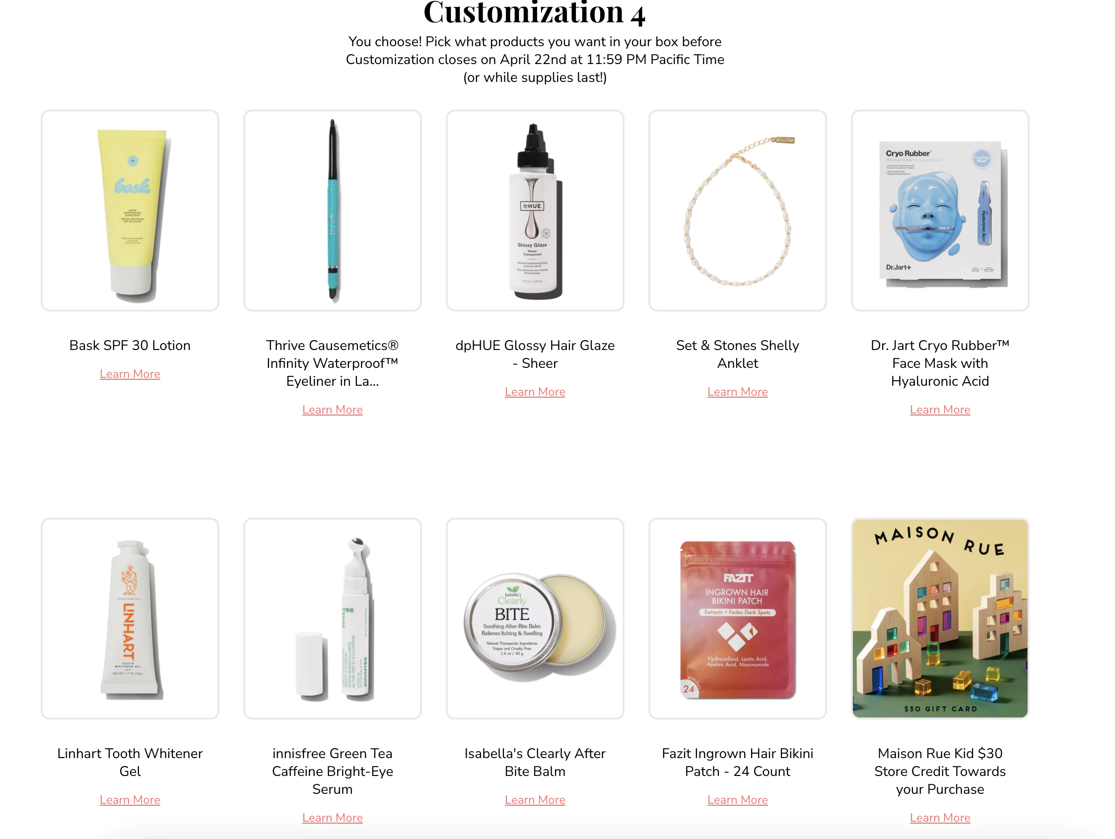 The FabFitFun Summer 2025 Box Customization 4