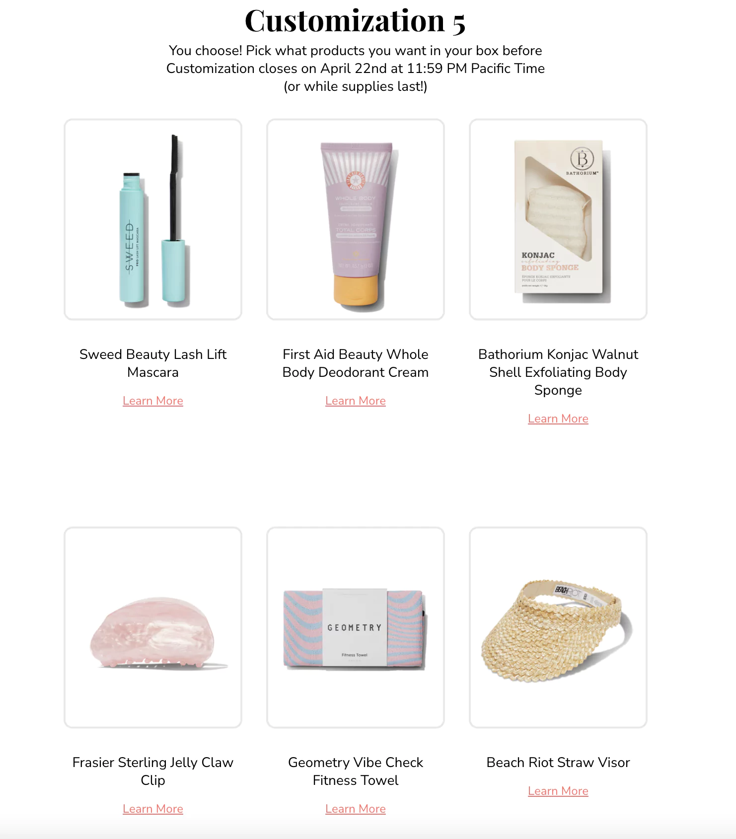 The FabFitFun Summer 2025 Box Customization 5